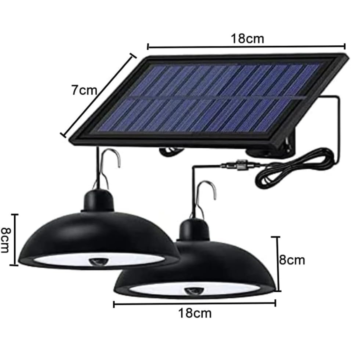 Lámpara Solar Colgante de Plafón