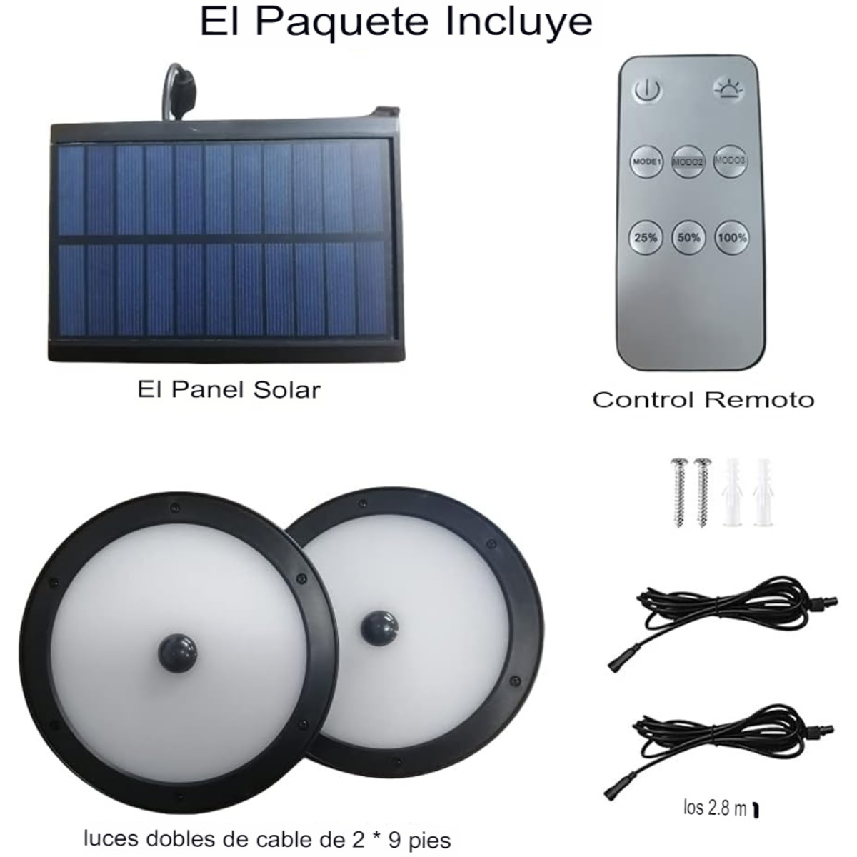 Lámpara Solar Colgante de Plafón